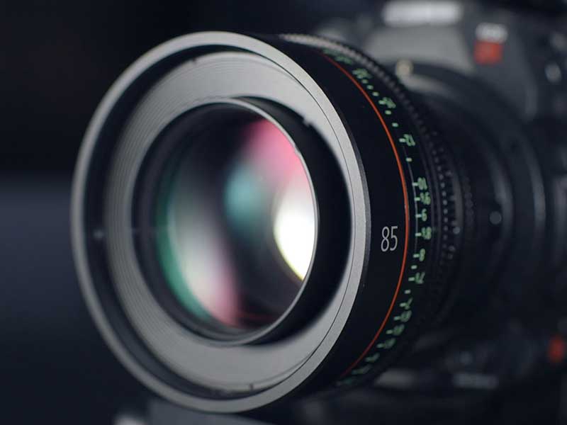 lens of a DSLR camera